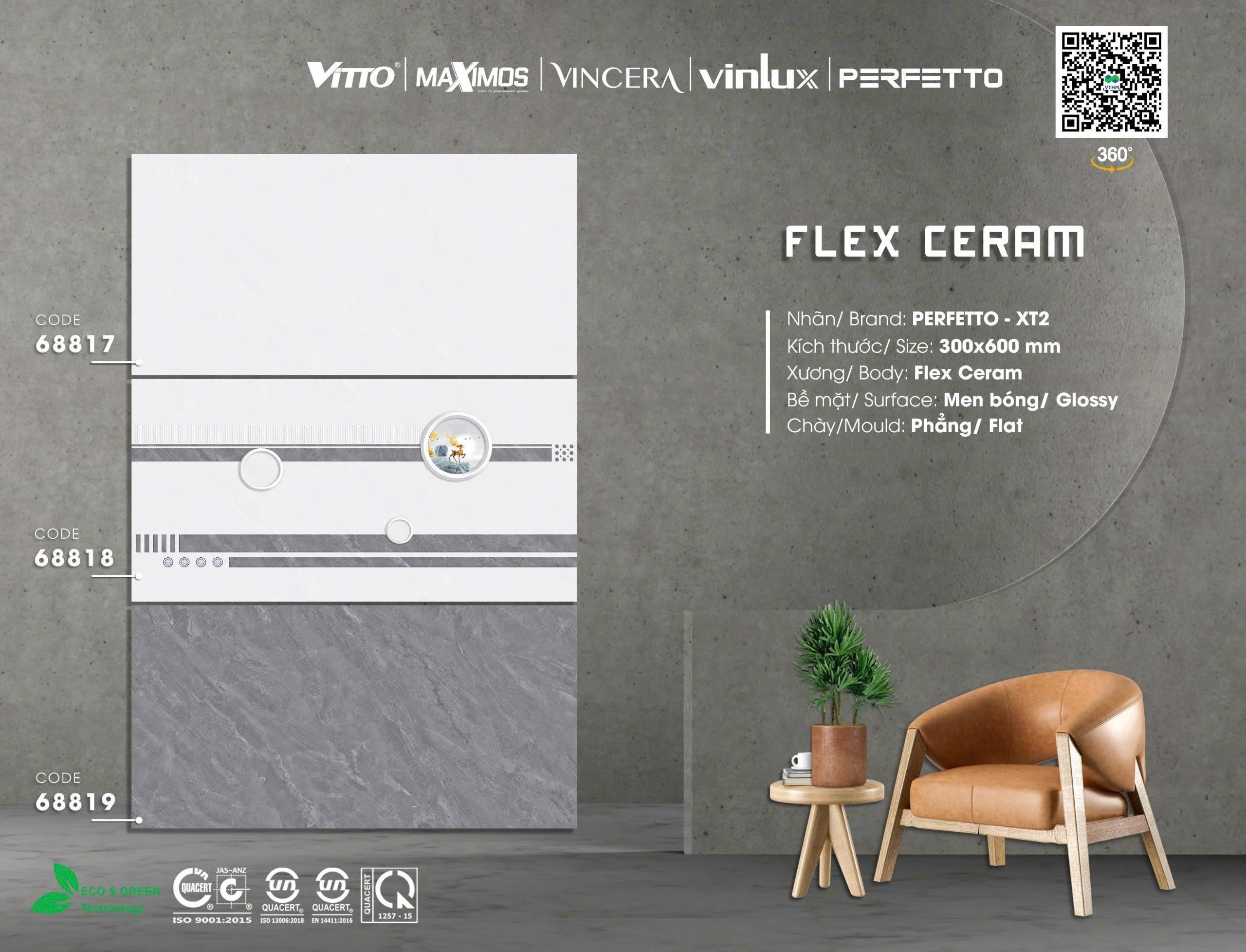 gạch ốp tường 30x60